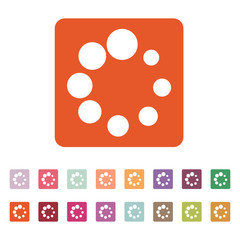The loading icon. Load symbol. Flat