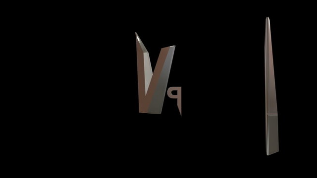 Dynamic animation of stylized  VIP Party letters on black background.