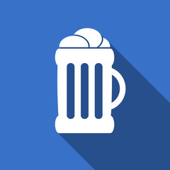beer flat icon mug sign