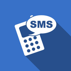 sms flat icon phone sign