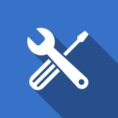 tools flat icon service sign