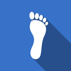 Fototapeta na wymiar foot flat icon