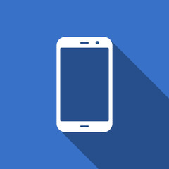 smartphone flat icon phone sign