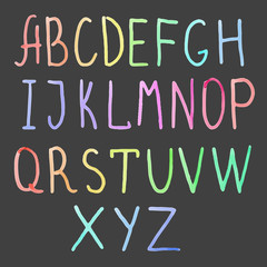watercolor alphabet