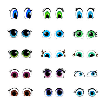 a collection of children's eyes
