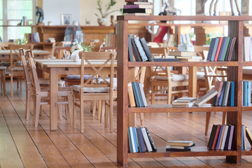 Interior of a modern cafe