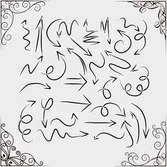  drawn arrows collection