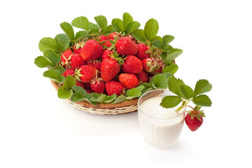 strawberries with cream