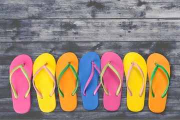 Summer, Flip-flop, Fun.