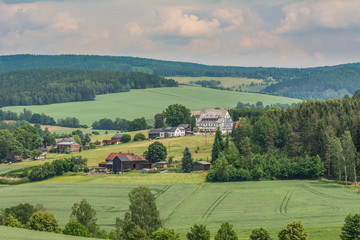 Landschaft bei Erlbach im Vogtland