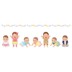 赤ちゃん　イラスト　乳児