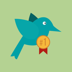 pet illustration over color background