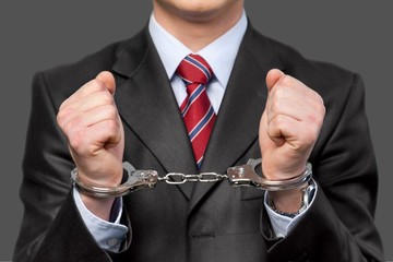 Handcuffs, White Collar Crime, Criminal.