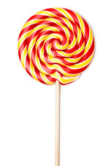 Colorful spiral lollipop