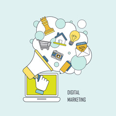 digital marketing concept