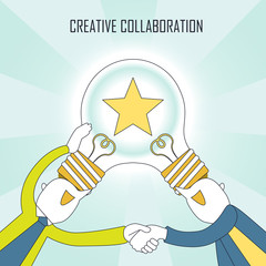 creative collaboration concept