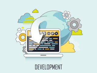 web development concept