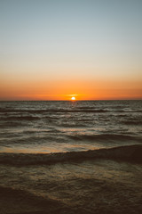 Obraz premium sunset beach