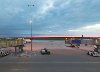 The image with an airfield