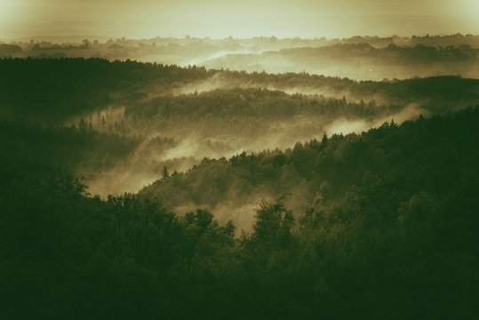 Foggy Hills of Poland