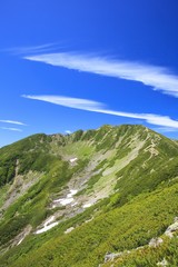 Southern Alps Mt. Senjougatake, Yamanashi, Japan