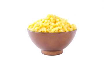 Pasta bowl isolated on white background