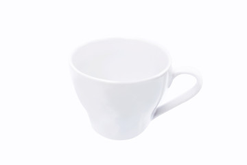 white tea cup isolated on white