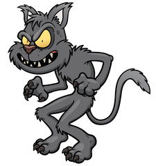 Vector illustration of Cat cartoon
