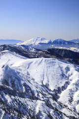 Mt. Asama in winter, Nagano, Japan
