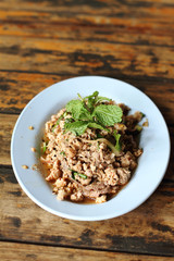 spicy minced pork salad