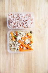 Cleanfood Chicken and tofu with rice