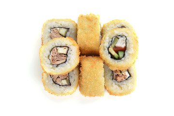 Delicious sushi rolls