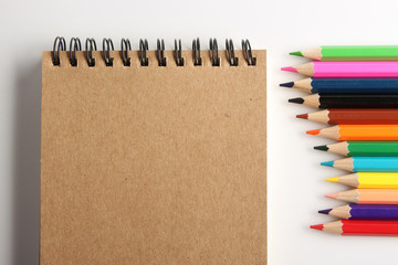 Blank Note With Pencils