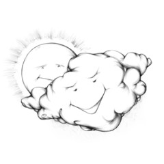 Wolke schiebt sich vor Sonne