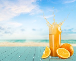 Orange Juice, Juice, Splashing.