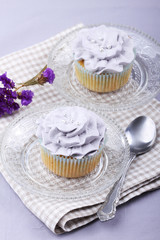 vanilla cupcake with buttercream