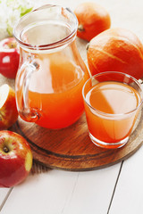 Juice of apples and pumpkins
