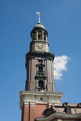 Fototapeta na wymiar St. Michael's Church, Hamburg, Germany