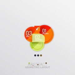 Modern abstract geometric info banner