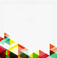 Abstract geometric background. Modern overlapping triangles