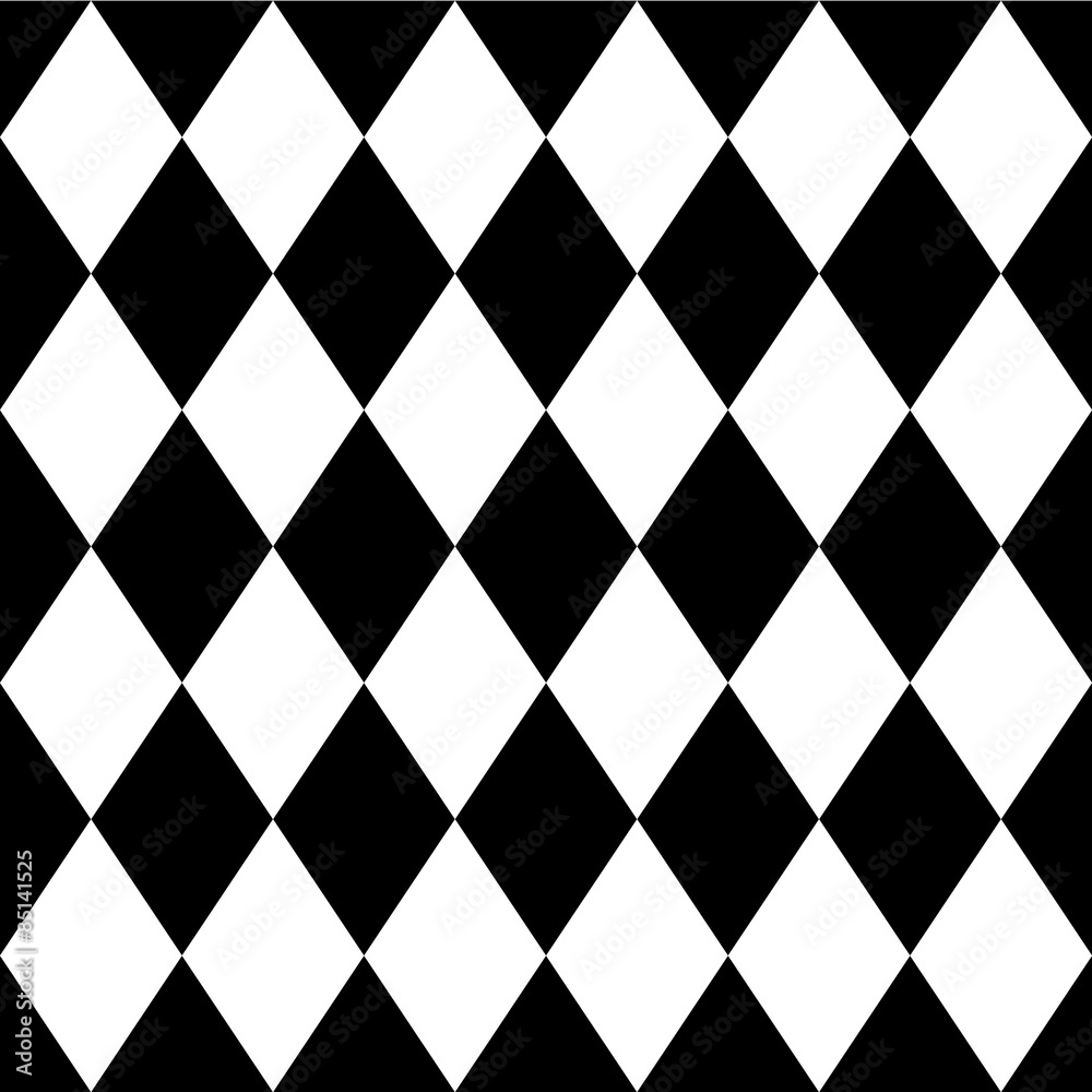 Poster Tilted, diagonal squares, rhombus pattern. (repeat it seamlessly