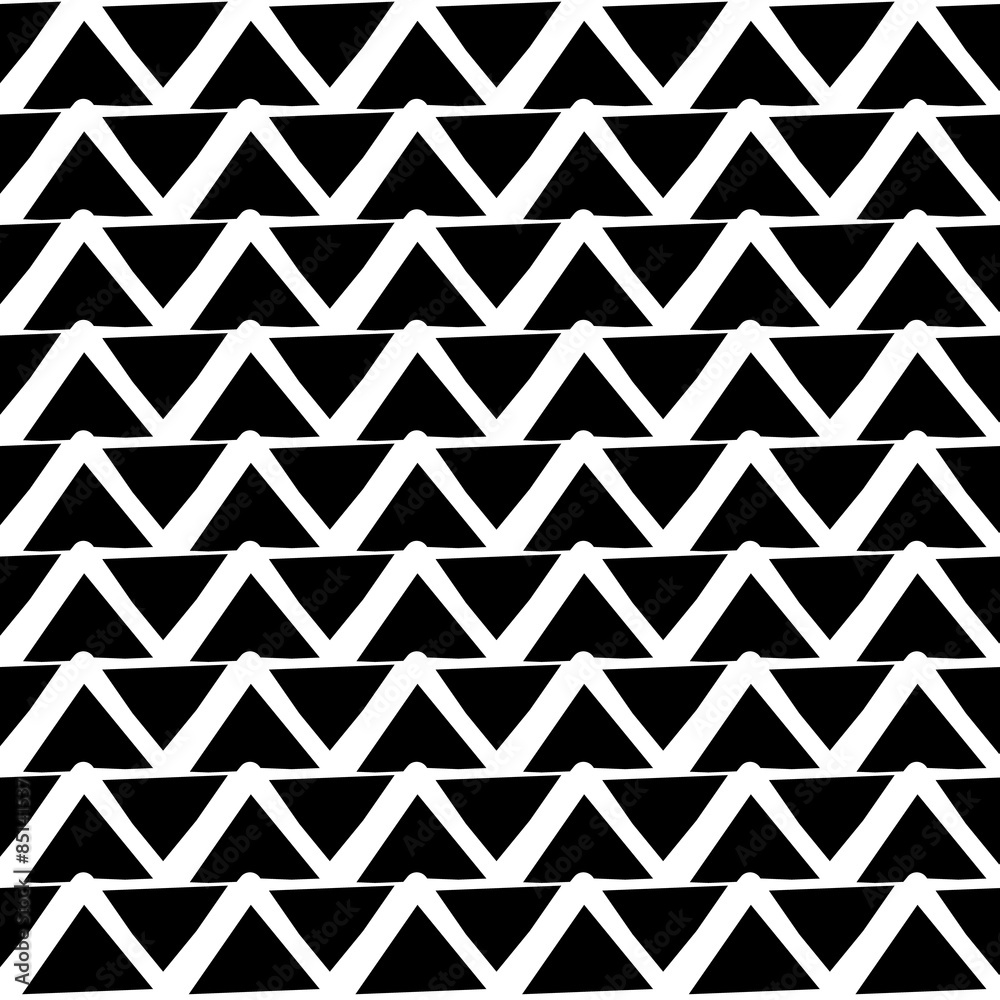 Aufkleber repeatable pattern with wavy, zigzag lines. (editable vector)