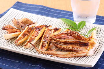 イカ焼きと焼酎