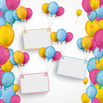 Colored Balloons 3 Frames