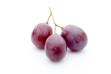 Grape on the white background. Fresh  berry.