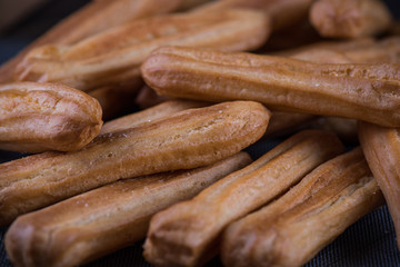 Homemade latin churros , freshly made