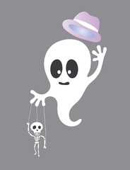 Cute Little Ghost, art vector design
