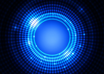 Abstract Circle Light Blue Background