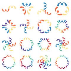 Social relationship logo and icon. Vector illustration