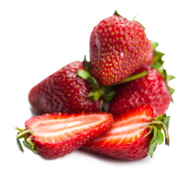 ripe juicy strawberries